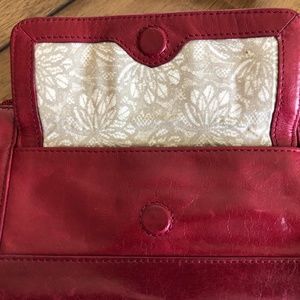Red Hobo Clutch Wallet